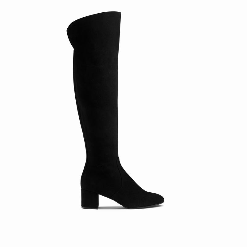 Russell & Bromley Way Up Knee High Boots Womens Black [CQB918BS]